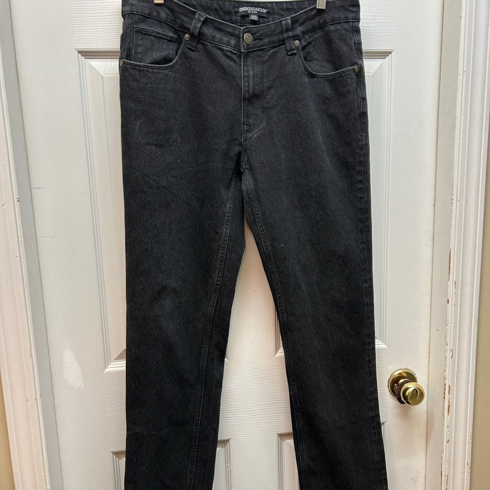 Crooks & Castles Men's Black Jeans